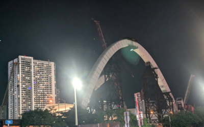 First arch of the Signature Bridge in Downtown Miami: A Landmark in the Making (PHOTO)